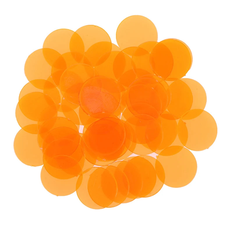 50PCS/Set Creative Gift Accessories Plastic Chips Bingo Markers Token Fun Family Club Game Toy