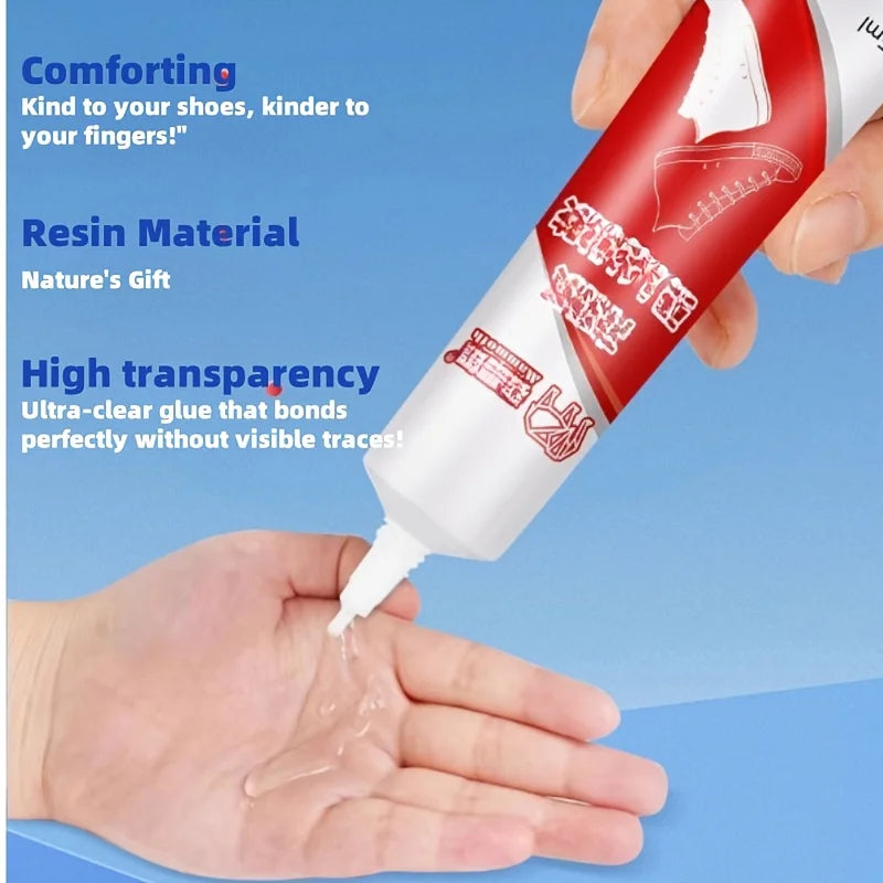 3pcs Universal Strong Shoe-Athletic Shoe Repair Glue High Adhesion Quick Fix Transparent Soft Special Purpose Shoe Patch