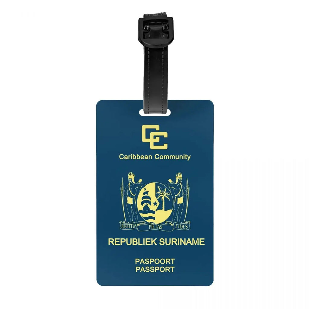 Custom Mexico Passport Luggage Tag With Name Card Privacy Cover ID Label for Travel Bag Suitcase