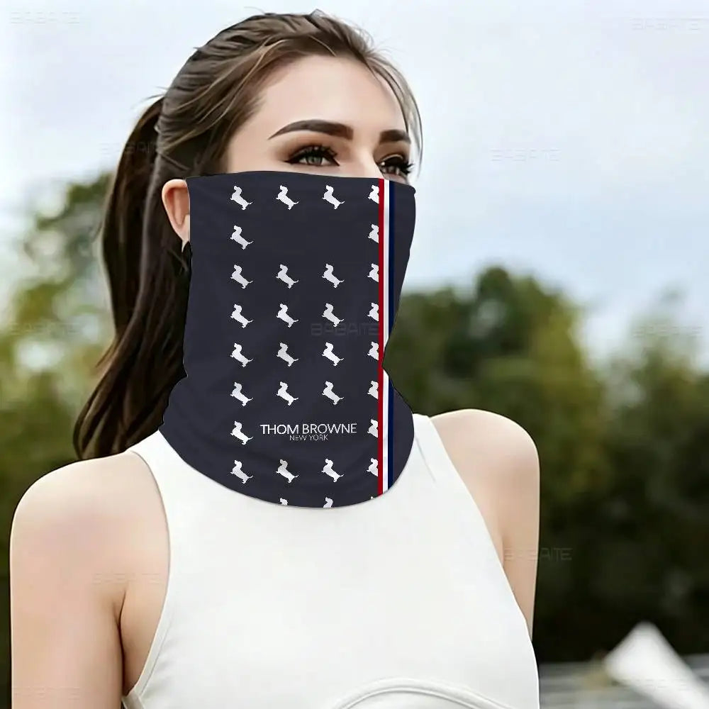 Fashion Brand T-Thom B-Brown UV protection face mask lightweight tube scarf for outdoor riding mountaineering camping
