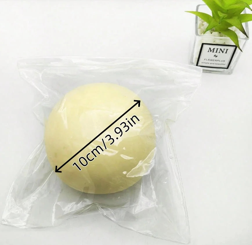 1PC 10cm Super Large Fluid Cheese Ball Stress Relief Giant Slow Rebound Squeeze Toy for Anxiety Relief And Stress Management