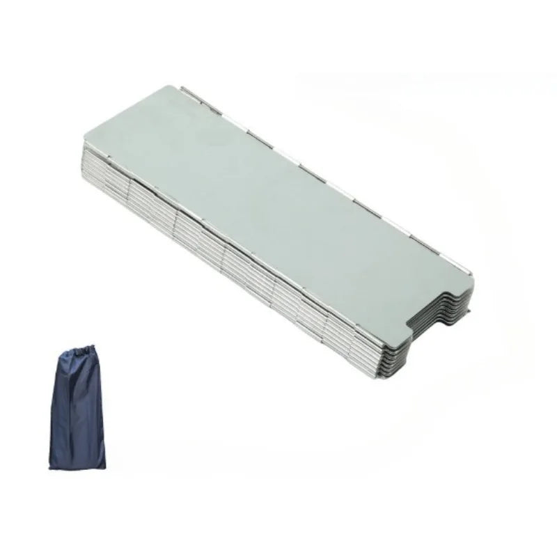 Ultralight 8/10/12/14/16 Panel Outdoor Foldable Windshield Camping Stove Windshield Foldable Gas Stove Wind Shield