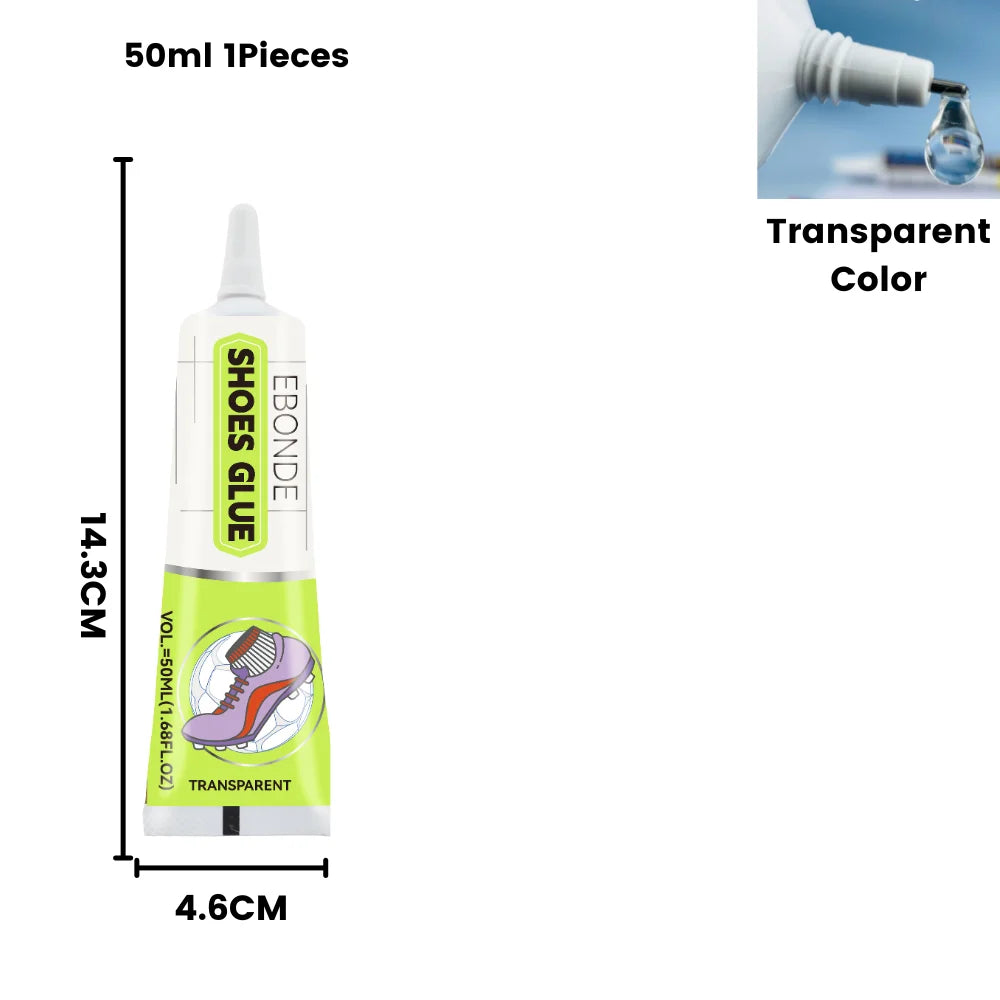Professional Strength Shoe Glue Waterproof Quick Dry Adhesive for Leather Boots Sneakers Repair DIY Home Fix Kit (15ml or 50ml)