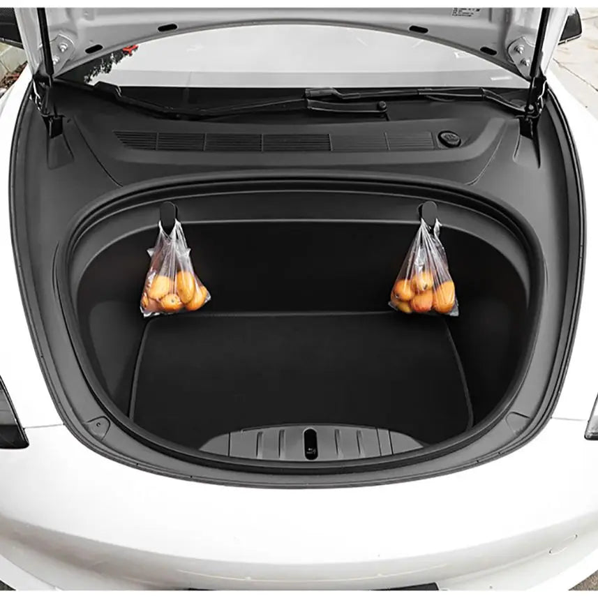 2 Pcs Car Front Trunk Hook for Tesla Model 3 2017-2020 Eject Clip Installation Car Spare Box Hook ABS Auto Interior Accessories