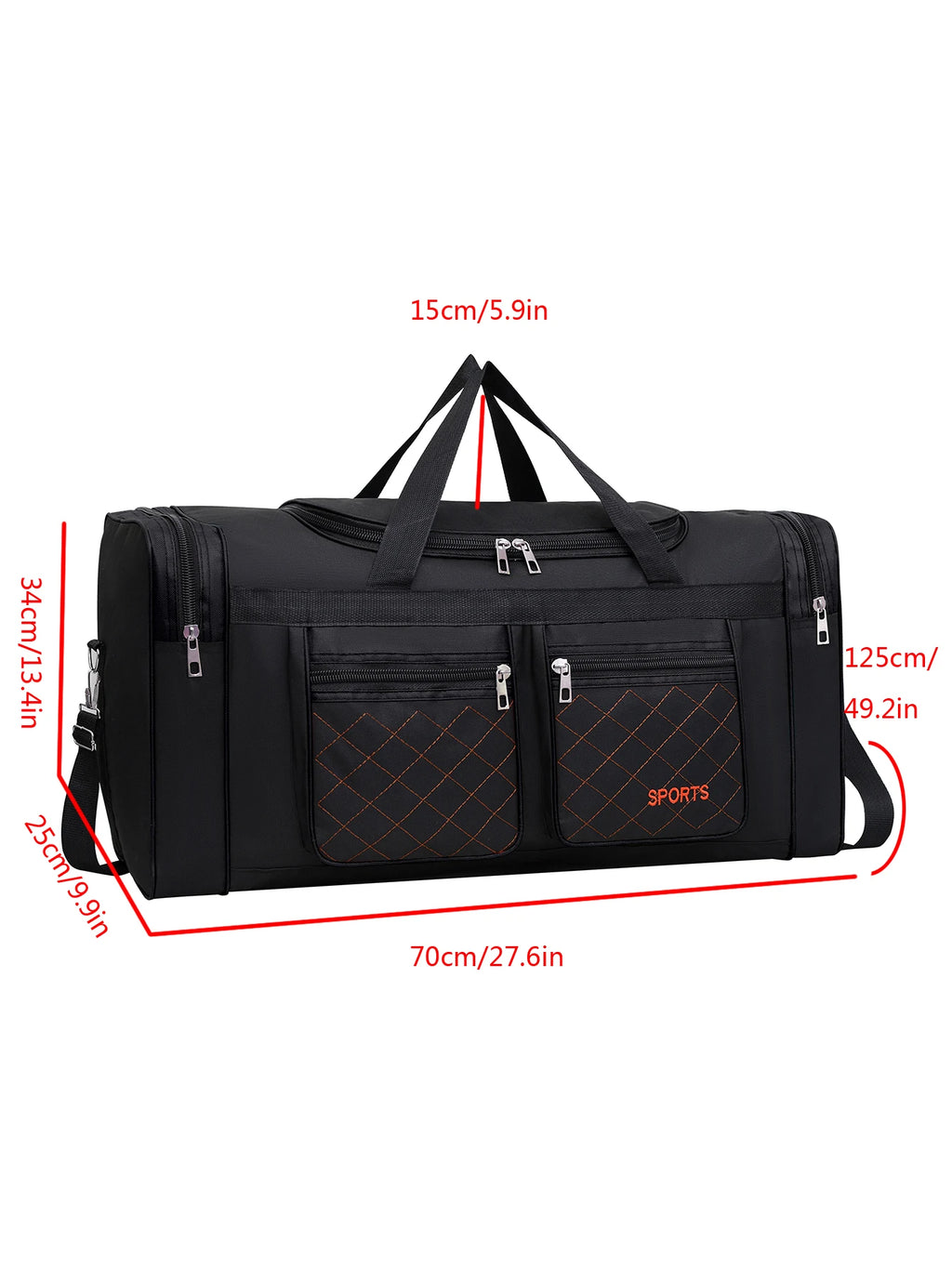 1 Piece Foldable Travel Bag with Multiple Pockets, Sports Crossbody Bag, Storage Bag