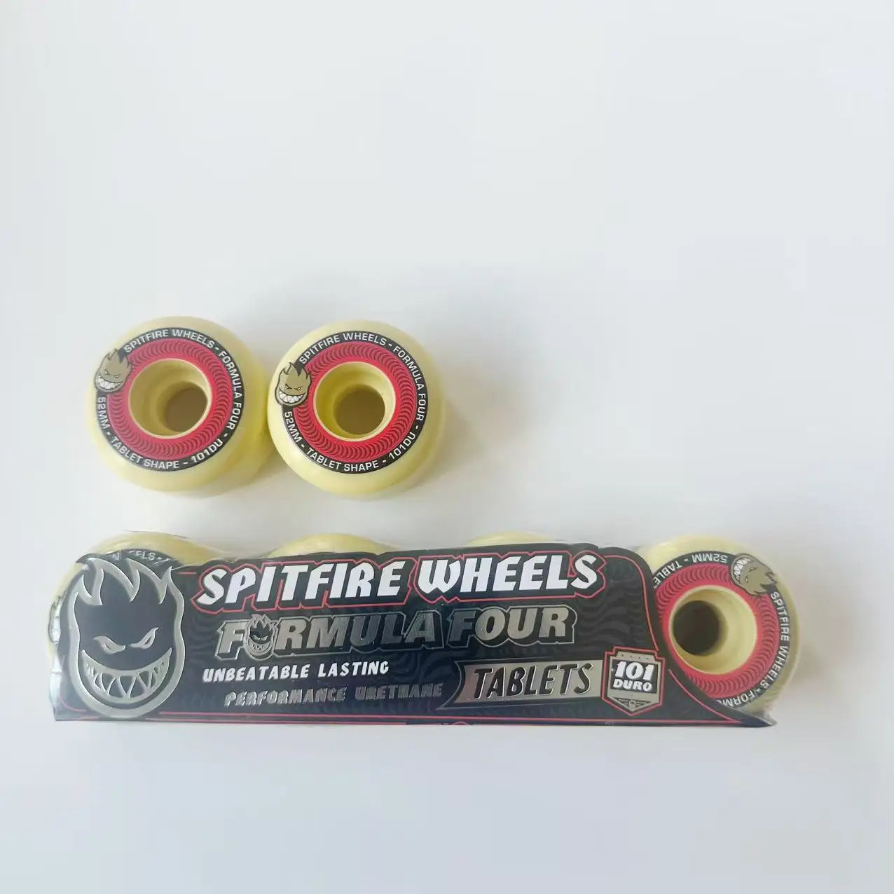 Spitfire Wheels Imported Genuine Spitfire 52mm 101duro 53mm 54mm 56mm 99duro 80HD Skateboard Wheel for Skateboard