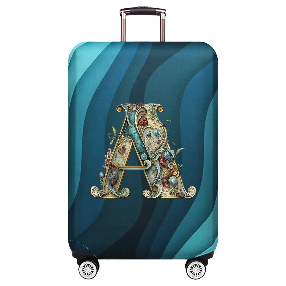Luggage Covers 18-32inch Protector Travel Luggage Suitcase Protective Cover Stretch Dust Covers Print Graphic Letter Series