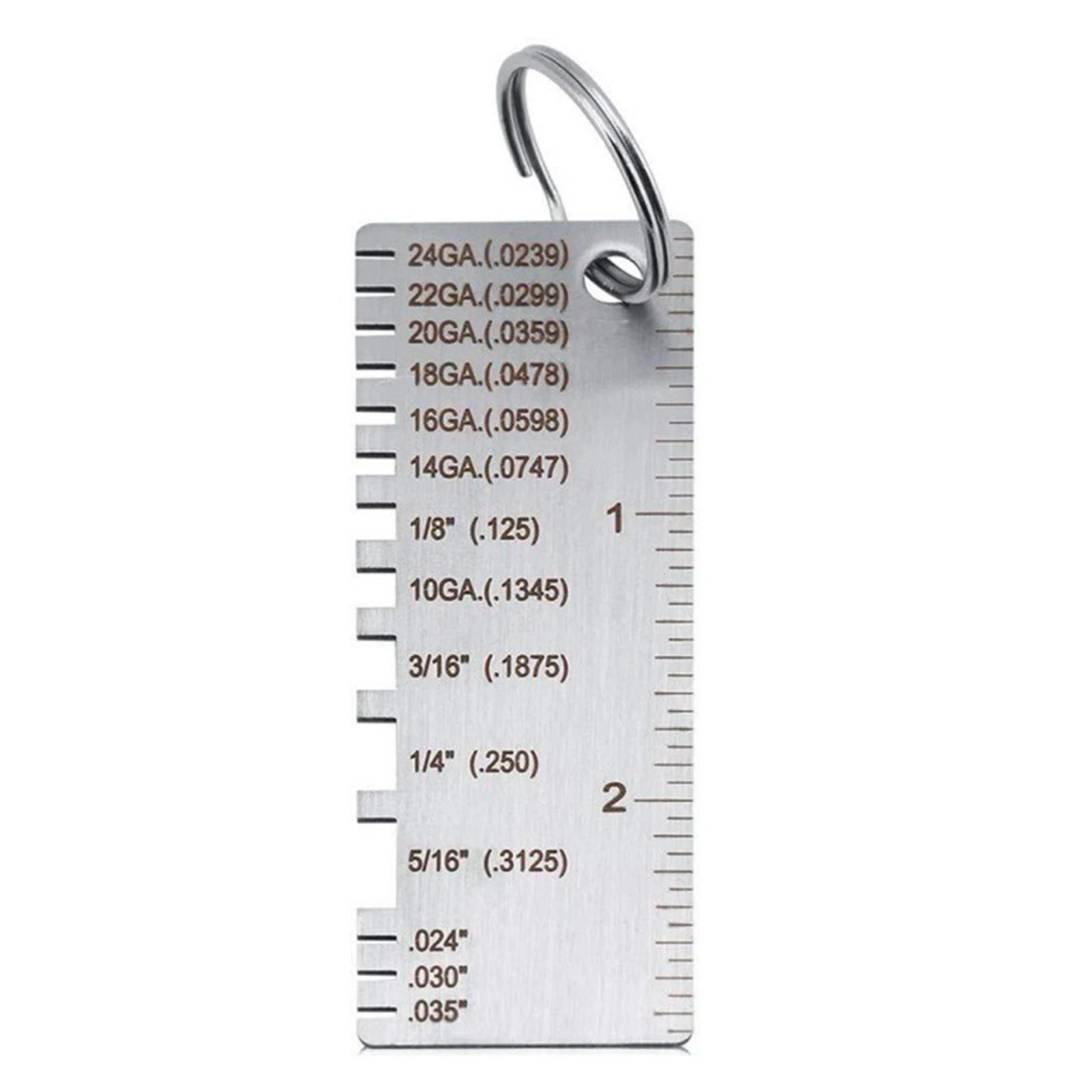 Wire Gauge Measuring Tool Stainless Steel Durable Round Wire Gauge for Woodworker Accessories