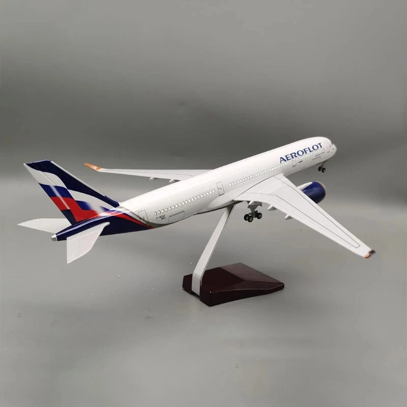 47cm A350 Aeroflot Russian Airways Aviation Model 1/142 Scale Aircraft Diecast Airplane Resin Replica Model Gift Display