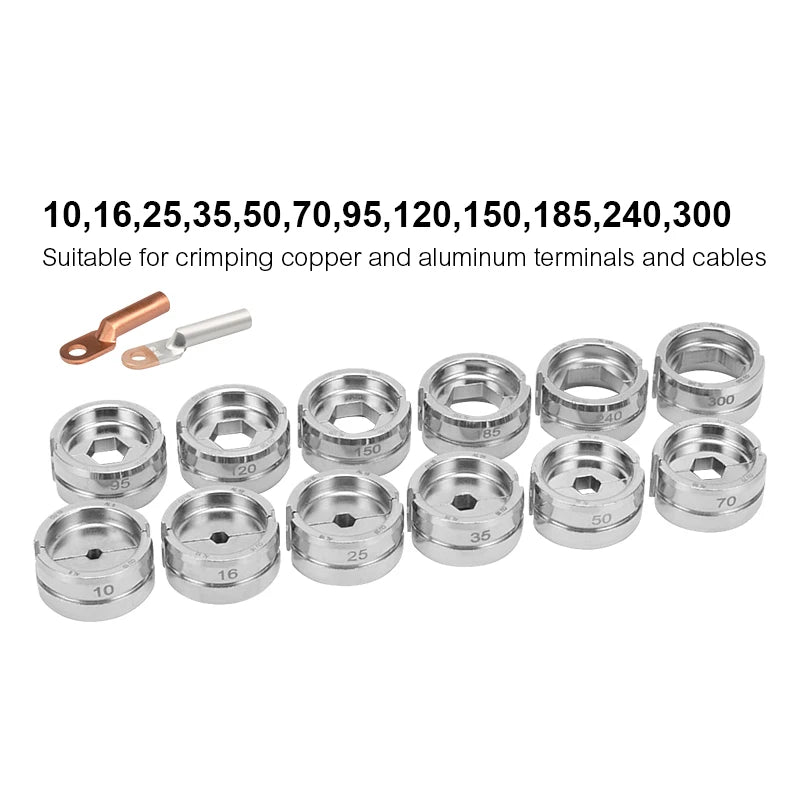 Kinds of Hydraulic Pipe Crimping Moulds TH, U Pipe Dies for Pex Fittings and V, M, VAU, VUS Pipe Dies for Copper Fittings
