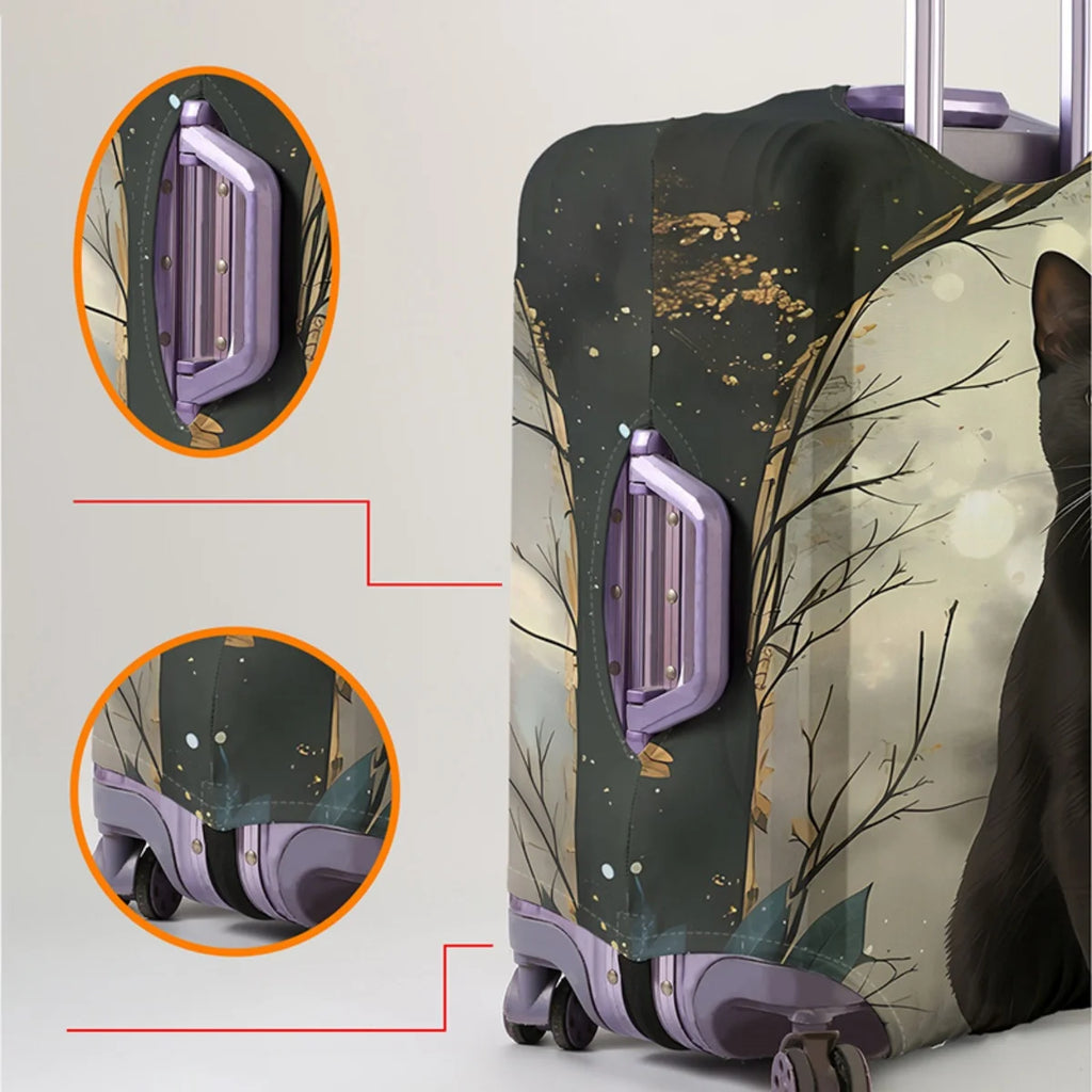 Luggage Protective Cover With Cartoon Print