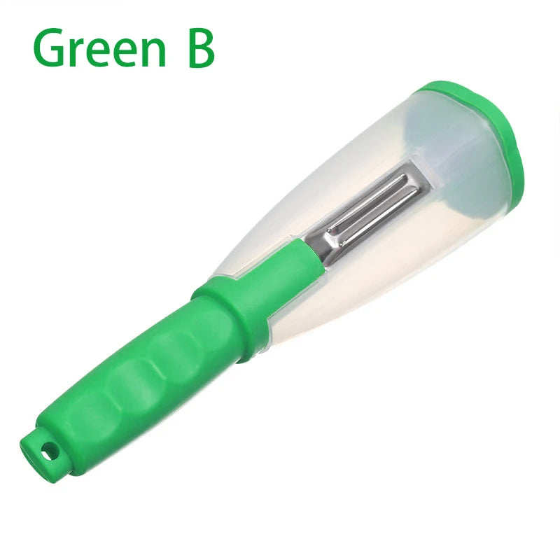 Multifunctional Storage Type Peeling Knife Peeling Knife With Storage Tube Peeler Peeling Apple Supplies Household Peeling Knife