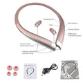 HBS-1100 Stereo Bluetooth Headphone Binaural Hand-free Neckband Earphones Fashion Mini Wireless Headset Binaural Mini Universal