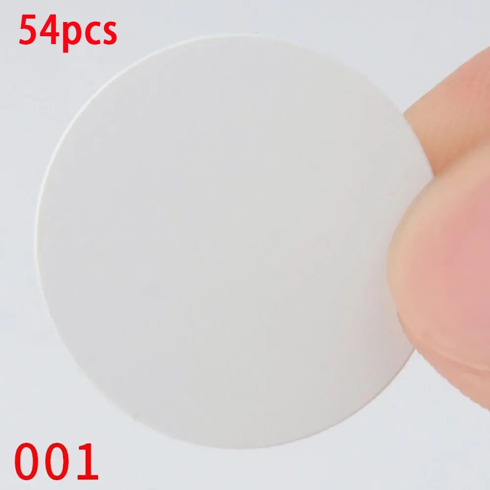 54Pcs/SET  Wooden Furniture Self Adhesive Screw Cap Cover Hole Stickers Wood Craft Desk Cabinet Drawer Art Sticker Ornament
