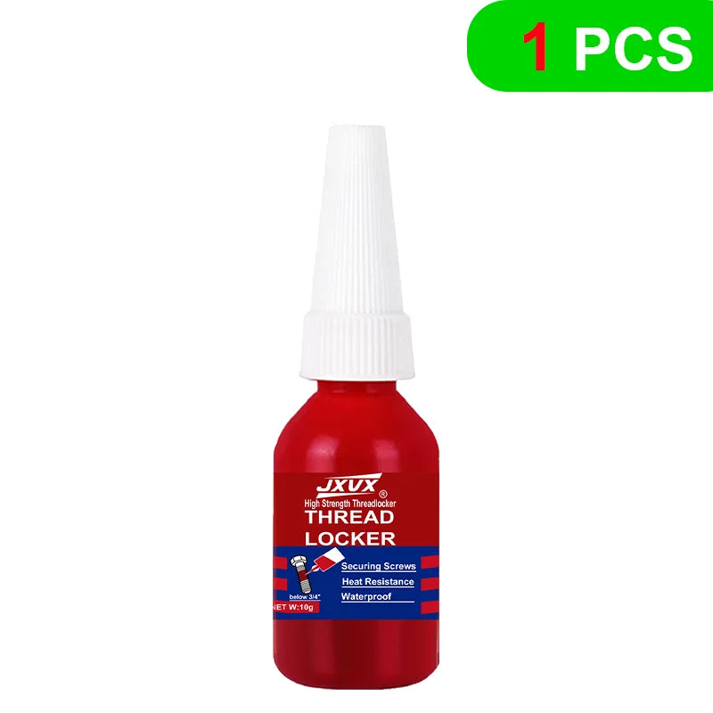 Super Threadlocker (10g) – Red, high-strength anaerobic adhesive for securing metal screws
