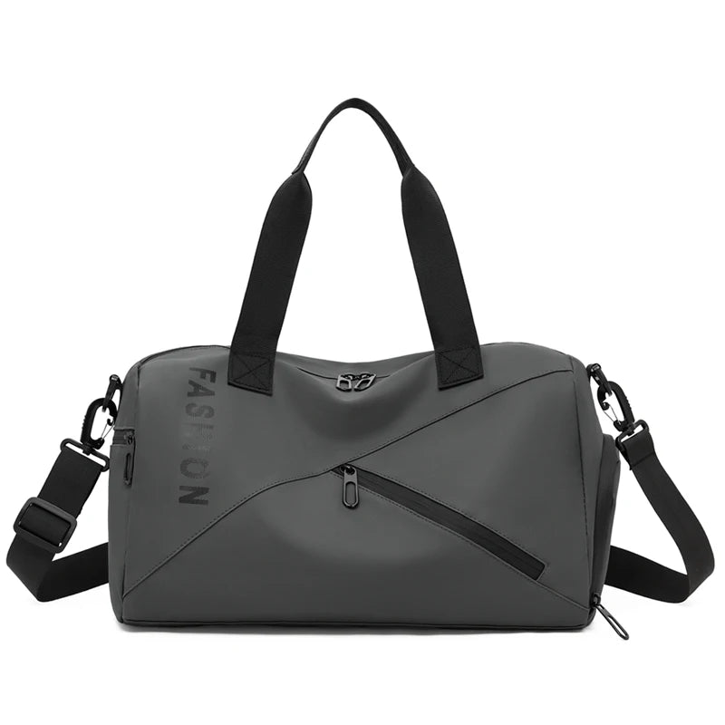 Women's Large Capacity PU Duffel Bag Water Resistant Weekender Gym Bag with Wet Pocket Overnight Travel Bag for Sports & Fitness