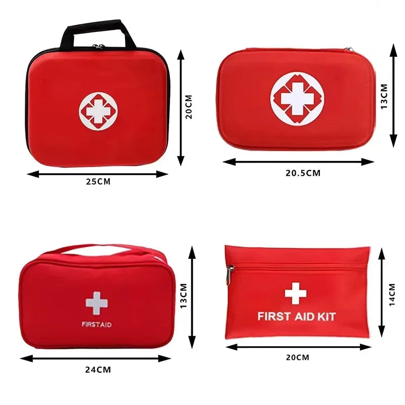 Portable First Aid Kit Emergency Survival Bag, All-Purpose Medicine Storage Organizer for Home, Car, Travel, Camping, Outdoor Hi