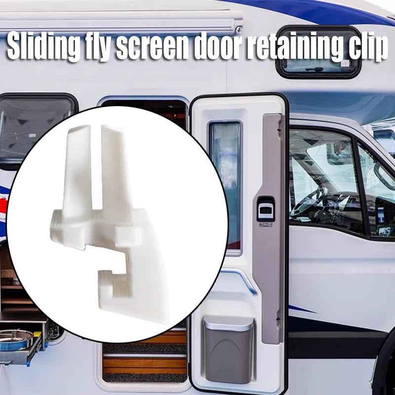 For Hartal Flyscreen Slider Sliding Fly Screen Door Retaining Clip Retainer - Caravan Or Motorhome