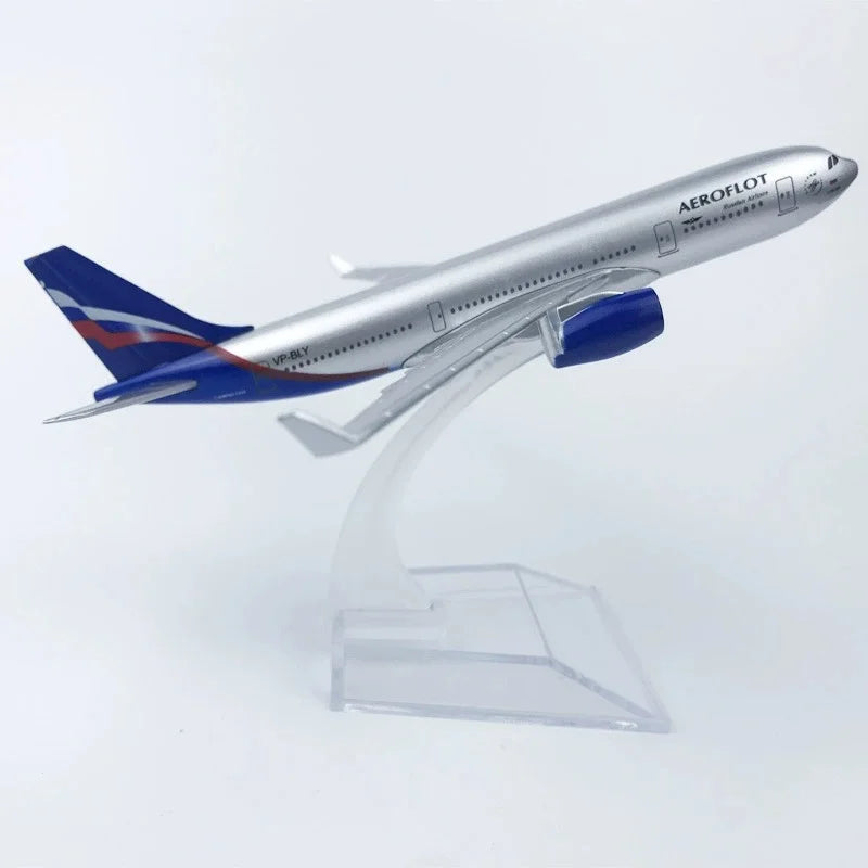 Aeroflot Model Plane Series 16cm Russian Airlines scale aircraft Siberia S7 Airplane Model Metal A320 /A330/A350/Mc-21 Plane Toy