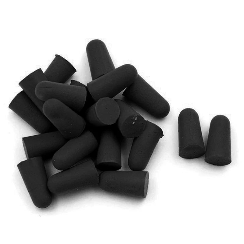 10Pairs=20Pcs Soft Orange Foam Ear Plugs Tapered Travel Sleep Noise Prevention Earplugs Noise Reduction For Travel Sleeping