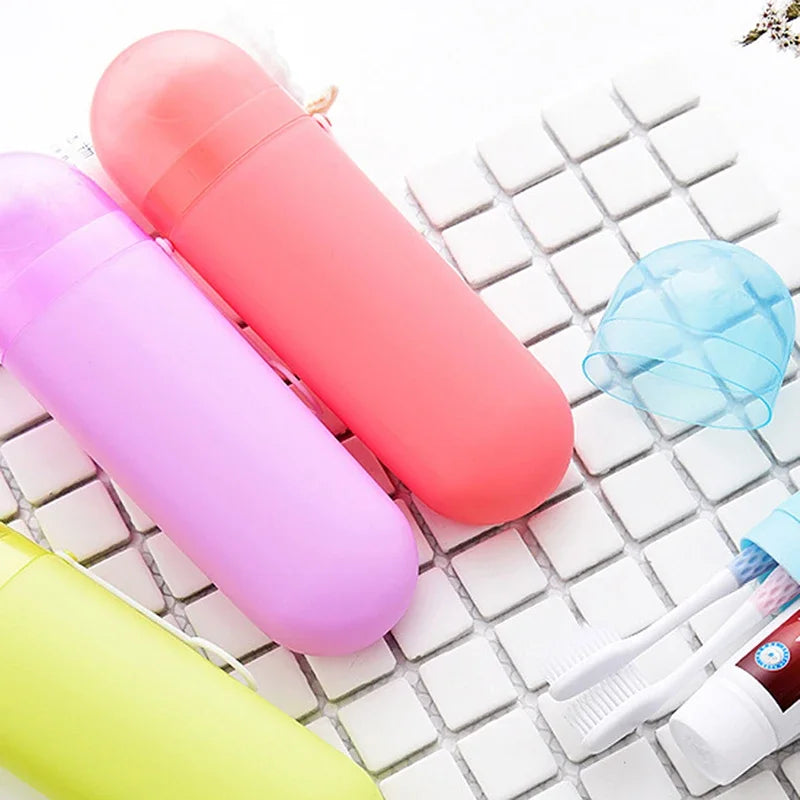 Portable Travel Toothpaste Toothbrush Holder Bathroom Accessories Household Storage Case Outdoor Holder Organizer for bathroom