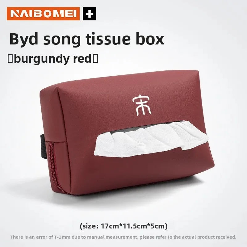 Anti-Scratch Car Armrest Tissue Box for BYD Seal Dolphin Yuan Plus Seal U Frigate 07 Tang EV Han EV Song Pro Auto Accessories