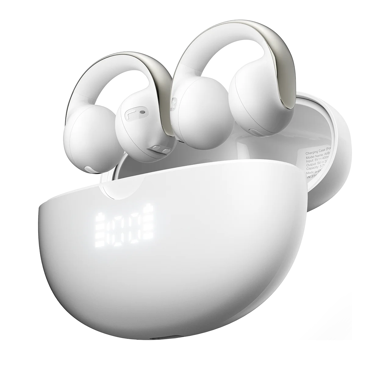 Blackview AirBuds 13 OWS Ear Clip Headset with LED Display IPX7 Waterproof 400mAh Bluetooth 5.4 Sports Earphones with Mic