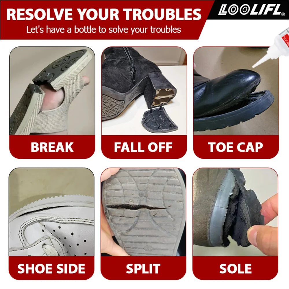 502 Super Glue Special For Shoes Repair Instant Quick Dry Strong Adhesive Sneakers Leather Shoe Rubber Sole Repair Glue