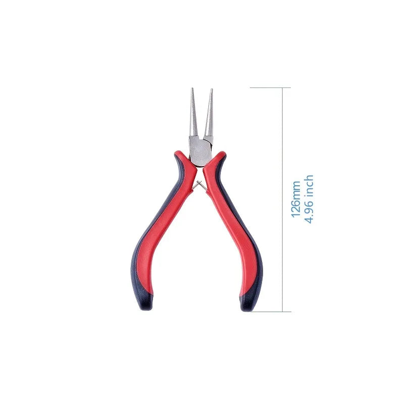 1pc Carbon Steel Jewelry Pliers for Jewelry Making Supplies Round Nose Pliers Ferronickel 126mm