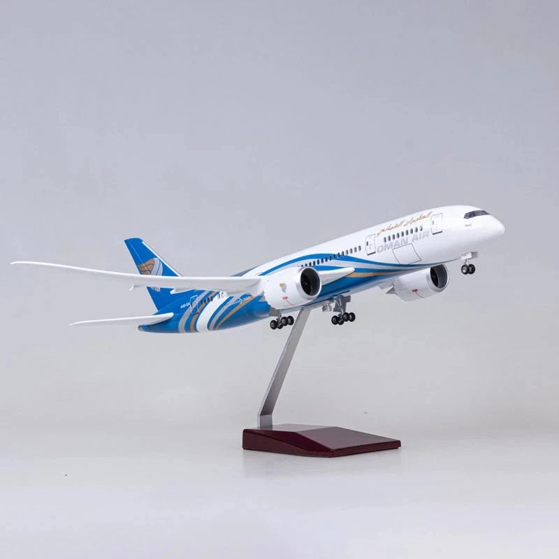 Sale Resin Toy Plane Model Diecast Plastic 47cm 1/130 Scale Airplane 787 B787 Aircraft Oman Air Airline Model Plane Collection G