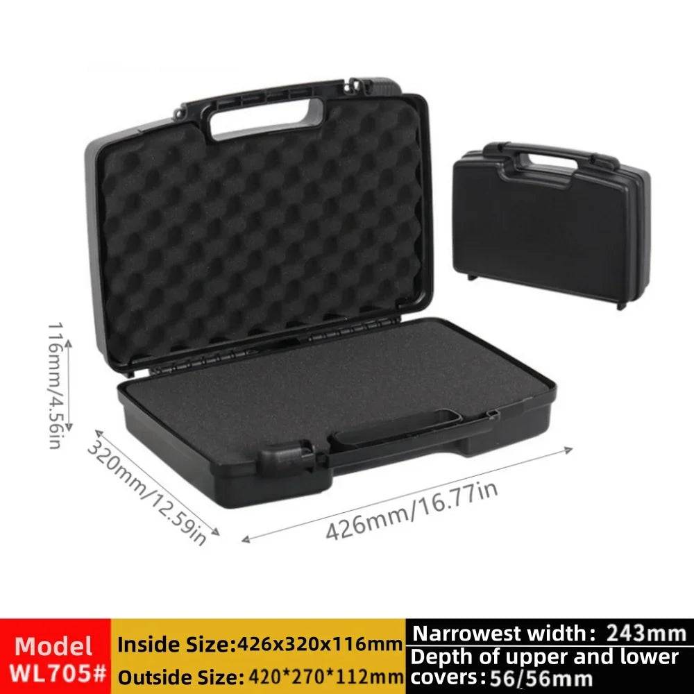 1PC Multifunctional Hardware ToolBox Lightweight Portable Plastic Instrument Case Notebook Protective Storage Box Outdoor Case