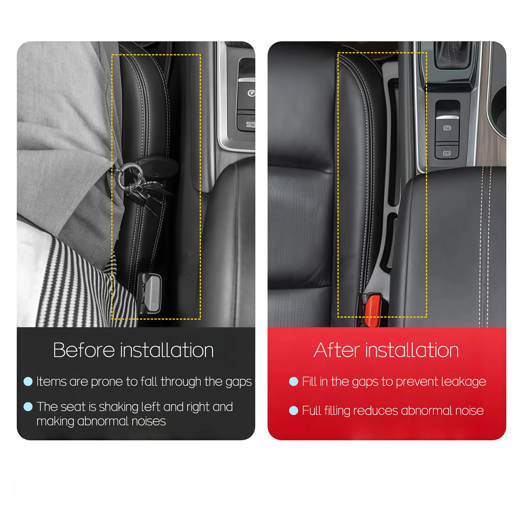 2 Pack Universal Silicone Car Seat Gap Filler Strip Gap Plug Leak Proof Pad for Car Interior Storage Hold Phones Wallet