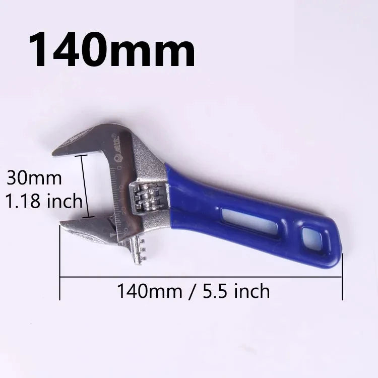 Universal Lightweight Adjustable Wrench Large Opening Short Handle Multifunctional Mini Wrench Plumbing Pipeline Bathroom Tools