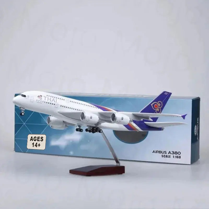 Aircraft model 47CM B747/B777/A380/A350 Thai Airways Series Model aircraft model stands for aviation enthusiasts as gifts or orn