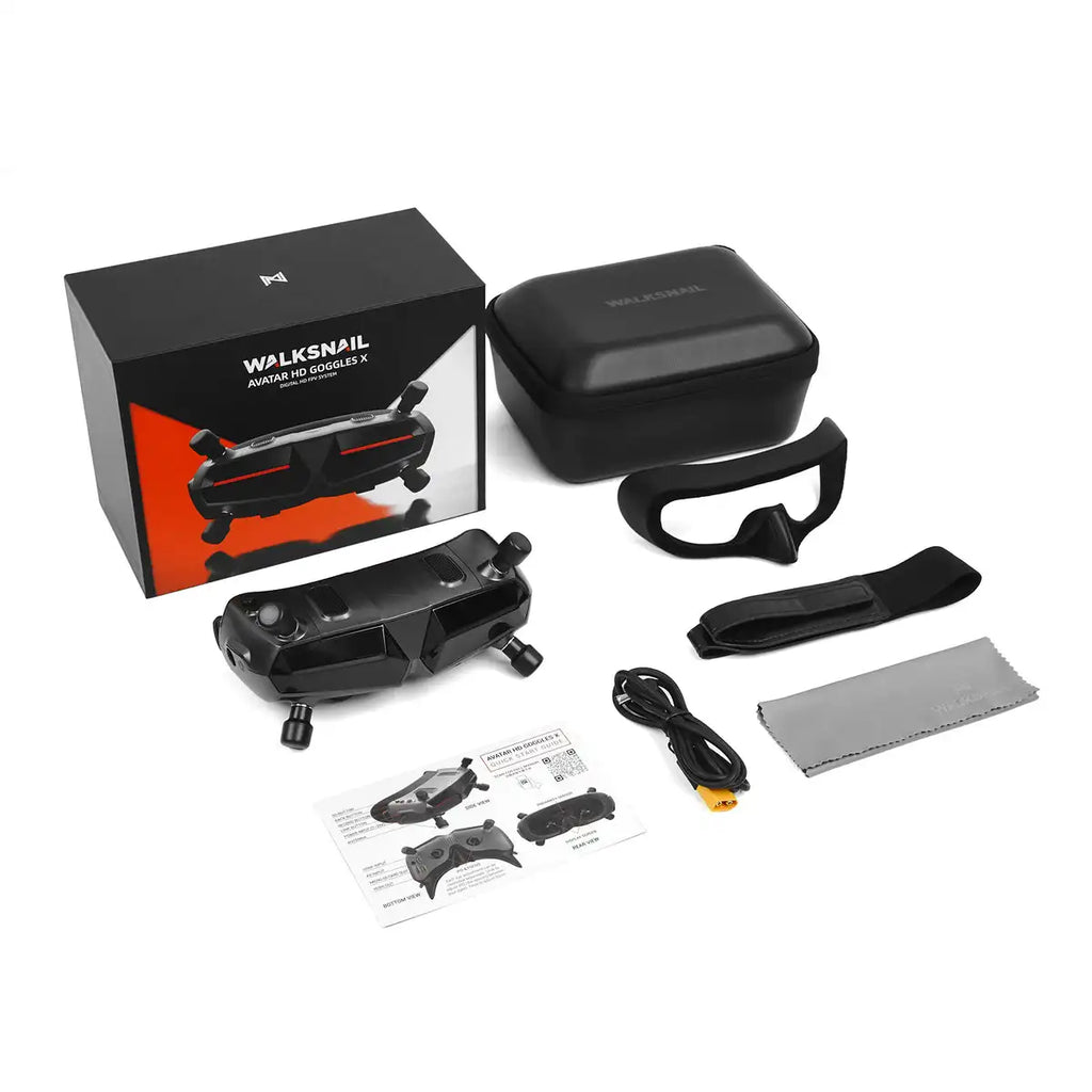 CADDXFPV Walksnail Avatar HD Goggles X 5.8GHz Steadyview Receiver Head Tracker 1920*1080 FPV Goggles Video Glasses for RC Drone
