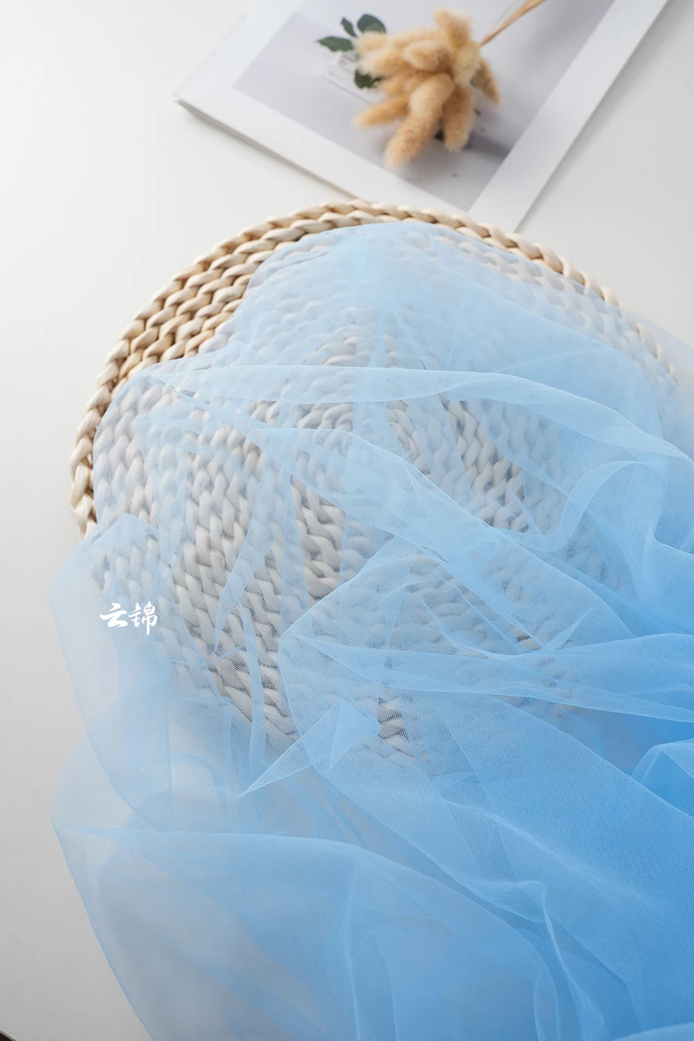 Green Transparent Tulle Fabric By The Meter for Clothing Hanfu Veil Wedding Background Diy Sewing Gauze Cloth Soft Light White
