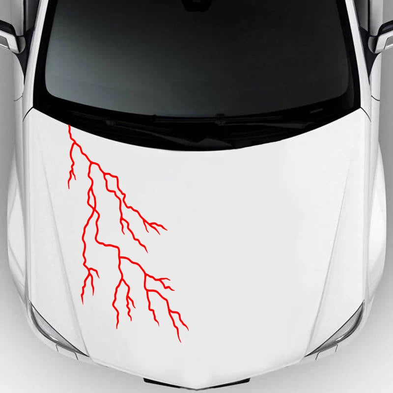 Lightning Car Hood Stickers for Refit Auto Bonnet Door Vehicle Body Styling for Bmw Mercedes Benz Volkswagen Audi Porsche Ford