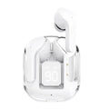 Pastel Lightweight In-Ear Earphones with Trendy Clear Charging Case Digital Power Display Portable Sports Audio Earbuds