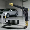 Black Gold High Pressure Car Wash Gun Brass Nozzle Water Sprayer