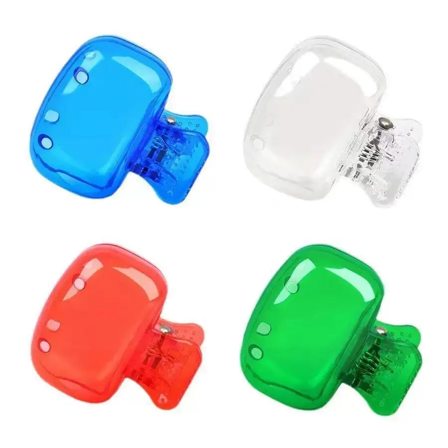 1/4 PCS Toothbrush Head Covers - Travel Protector Cap Case, Color Combo Clip for Household & Camping, Durable Plastic Portable