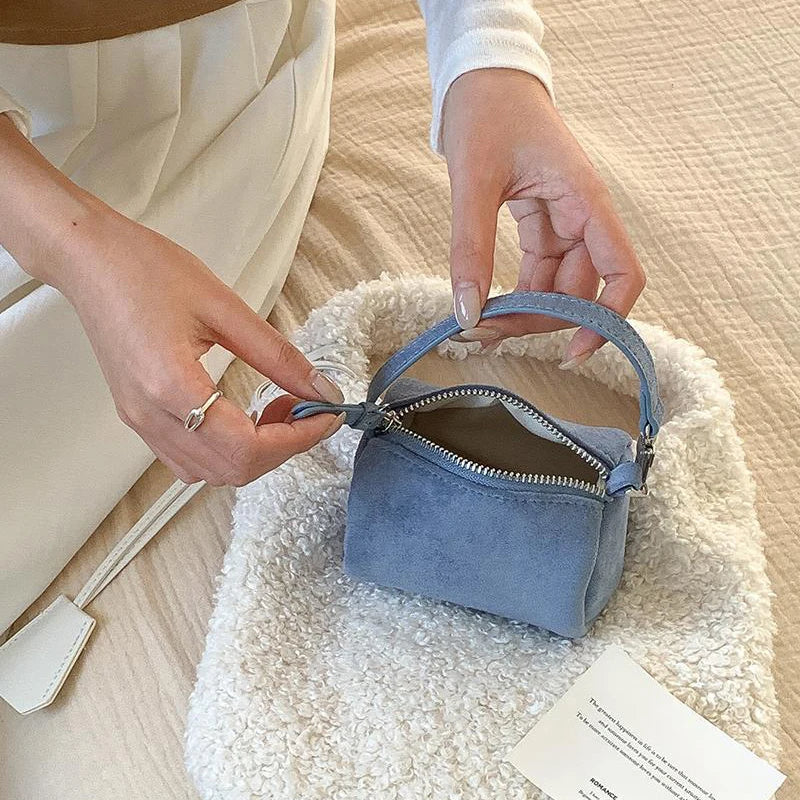 Classicr Mini The Pillow Bags For Women Luxury Designer Handbags And Purses 2026 New In PU Lychee Pattern Accessories Wrist Bag