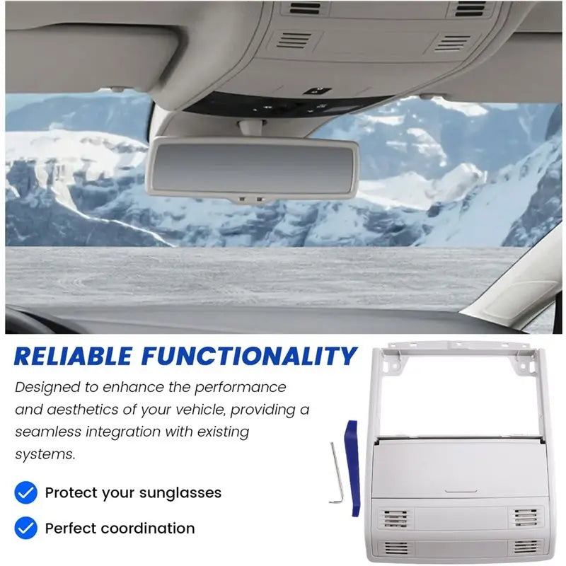 Car Sunglasses Box Sun Glasses Case For VW Golf 7 MK7 CC T-Cross Polo- Grey Storage 5G0868837 22D868837