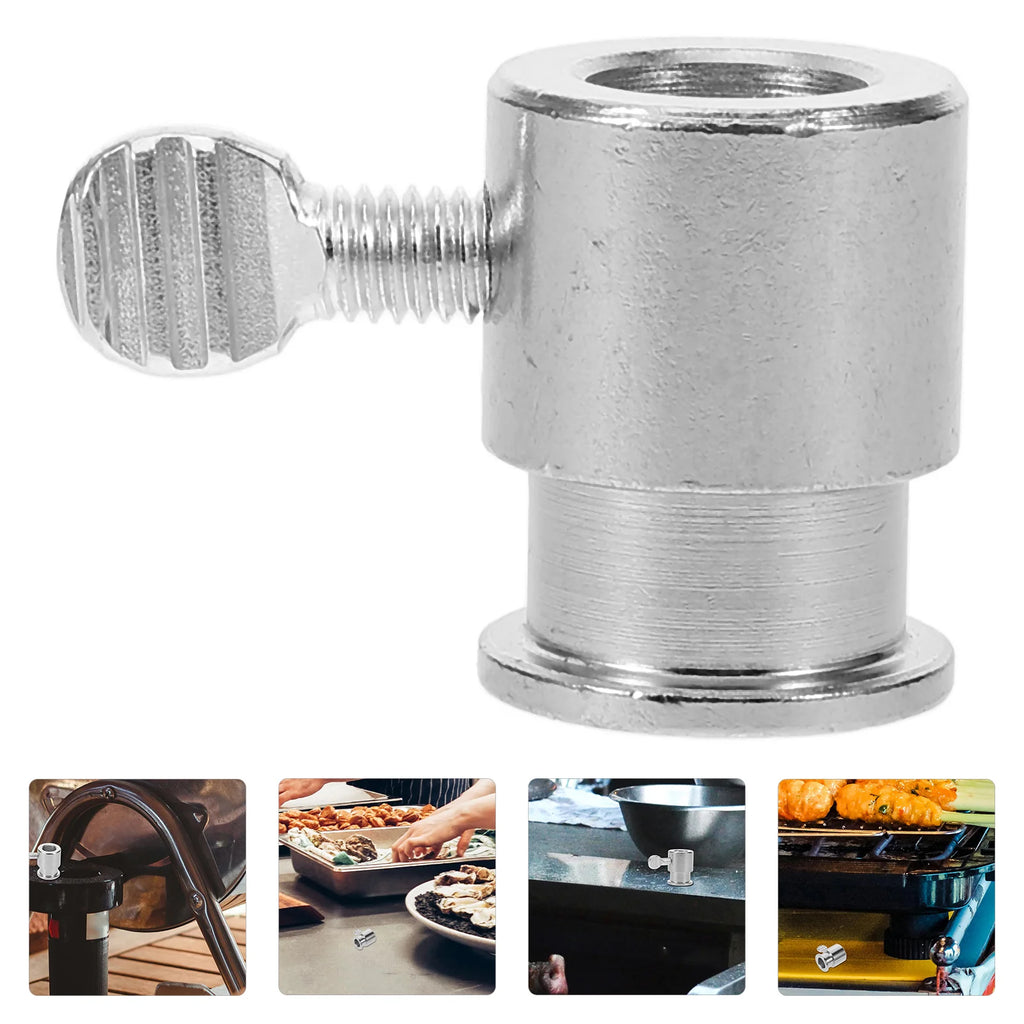 Rotisserie Grill Accessory Grilling Rod Stopper Sleeve Metal Fixator Kitchen Dining Barbecue Tool Spit Balance Rod Grill Rack
