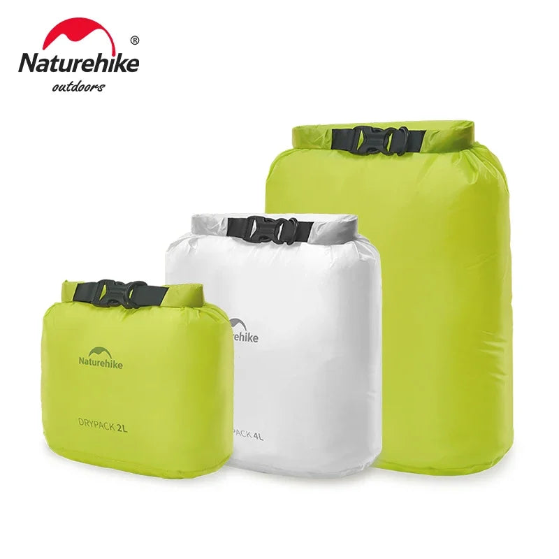 Naturehike Rolled Storage Bag Outdoor Ultralight Waterproof Dry Bag 2/4/8L Portable Organizer Camping Dispenser Storage Bag