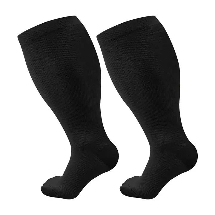 S-7XL Compression Socks Plus Size Men Women Gym Running Hiking Rugby Sports Socks Medical Varicocele Swelling Weight Loss Socks