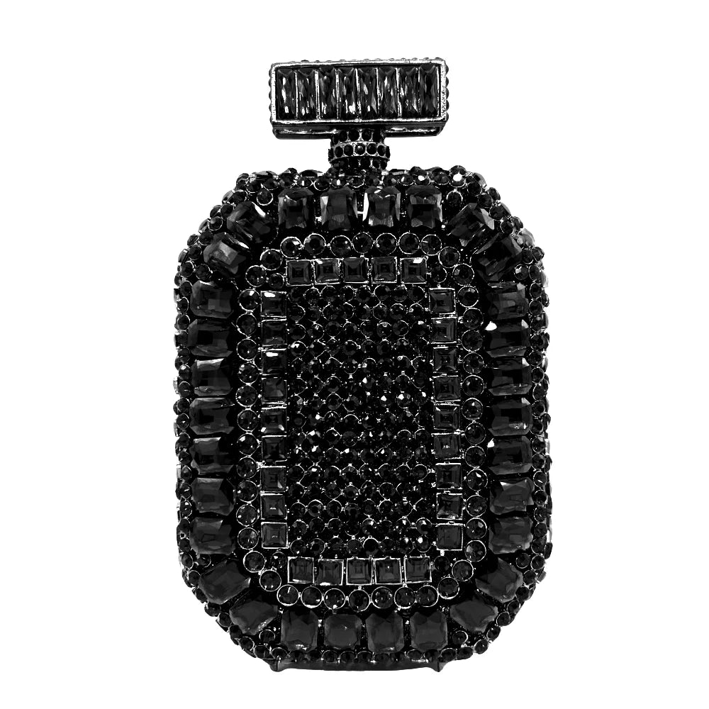 High Quality Luxury New Design Perfume Bottle Diamond Bag, Wedding Party Handbag, Evening Bag, Crystal Clutch
