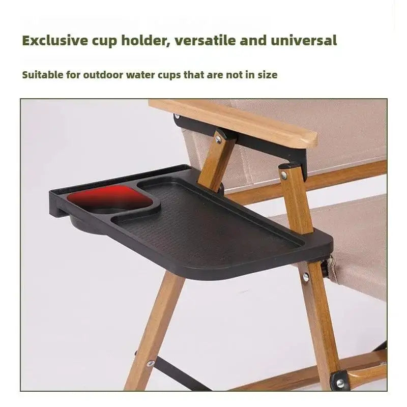 Outdoor Camping Chair Side Storage Tray Recliner Chair Tray Camping reunion Accessories Folding Universal Cup Holder Tool