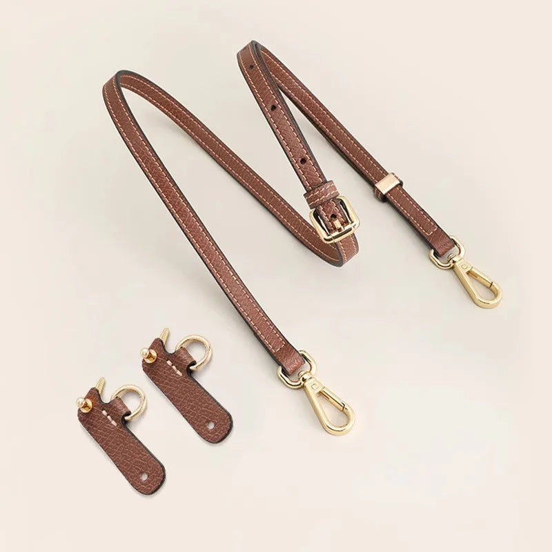 Bag Strap For Longchamp Mini Bag Leather Replacement Crossbody Shoulder Strap Without Punching Modification Bag Accessories