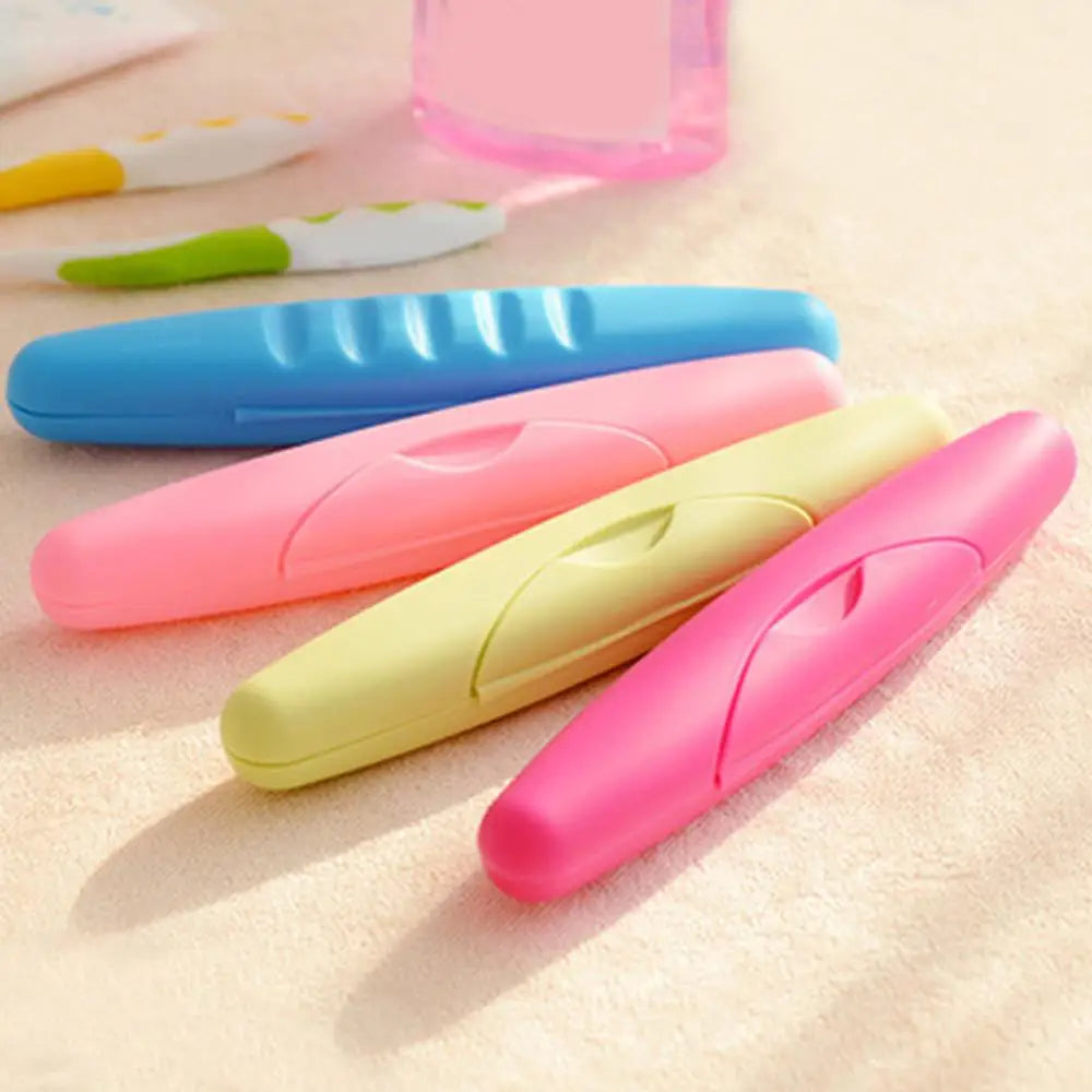 21*3.5cm Travel Tootbrush Box Dustproof Waterproof Toothbrush Protector Portable Toothbrush Storage Box Wholesale Available