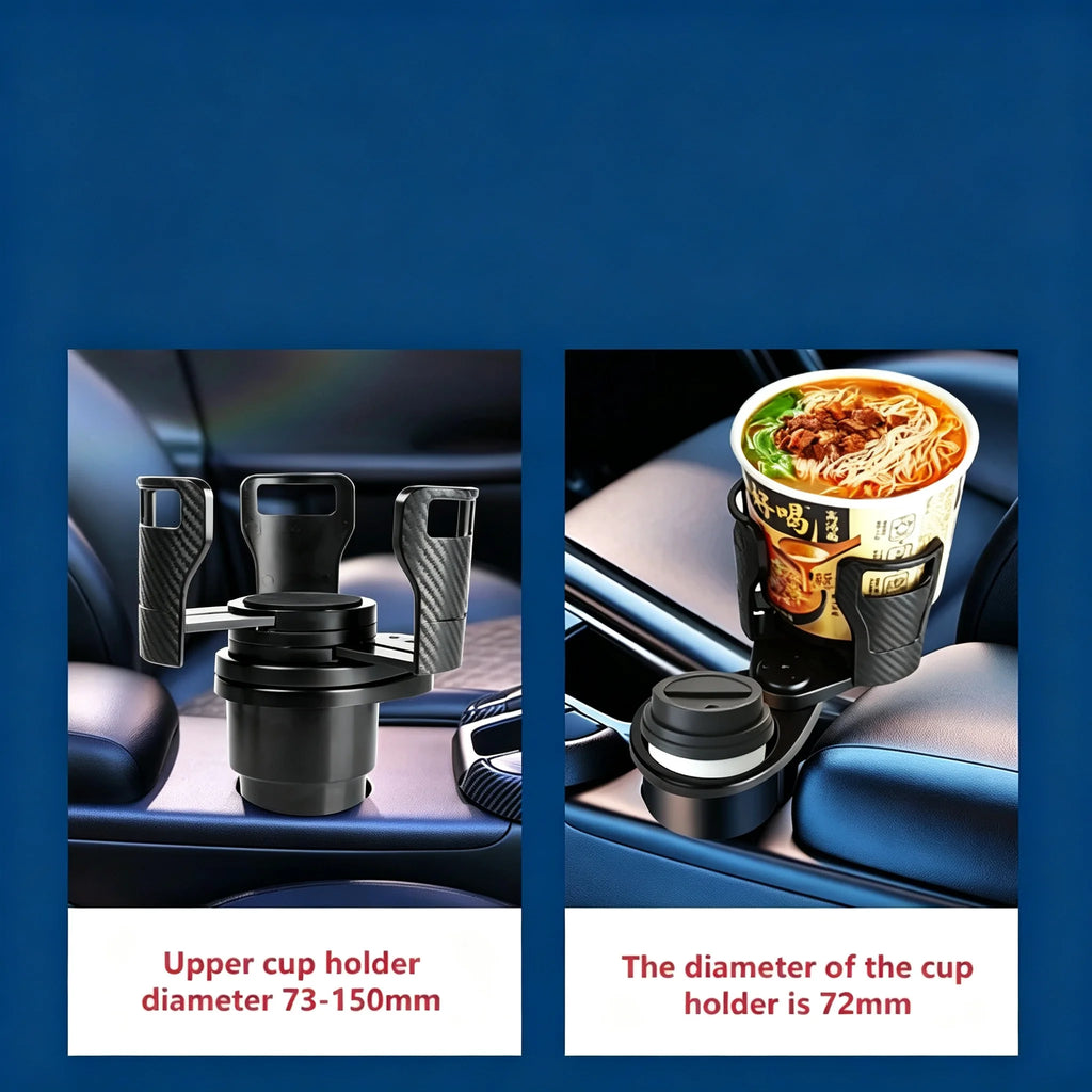 Rotating car center console beverage rack car cup holder double-layer storage rack cup holder car cup holder expander